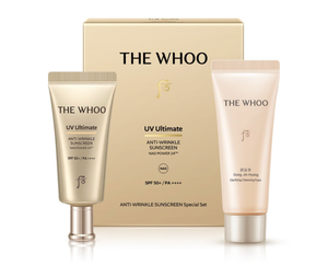 ☀️ Set Kem Chống Nắng Ngăn Ngừa Lão Hóa Cao Cấp Hàn Quốc The Whoo UV Ultimate Anti-Wrinkle Sun (Mini Set)