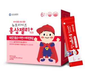 🍓 Hồng Sâm Trẻ Em Yuyu NutriKids Jelly (Dạng Thạch) Chính Hãng Hàn Quốc Hộp (60gói x 15g)